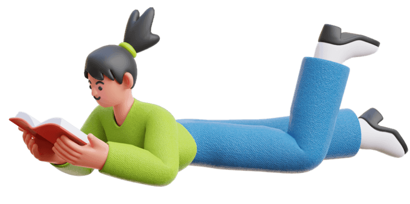 Woman Reading a Book While Sleeping1.png